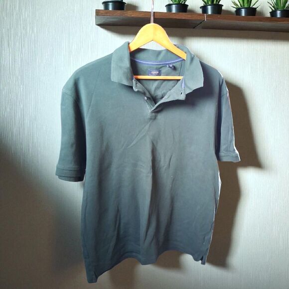 Arrow USA 1851 Men’s Dark Green Polo Shirt – Size Large, Short Sleeve Cotton... - Picture 1 of 4
